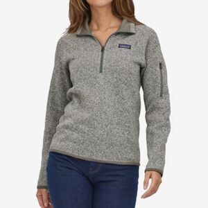 Patagonia Gray Better Sweater  1/4 zip fleece Pullover